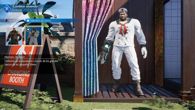 Final Fantasy VII Rebirth - Atuendos de Barret - Marinero de Junon