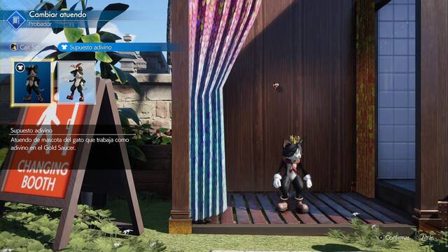 Final Fantasy VII Rebirth - Atuendos de Cait Sith - Supuesto adivino