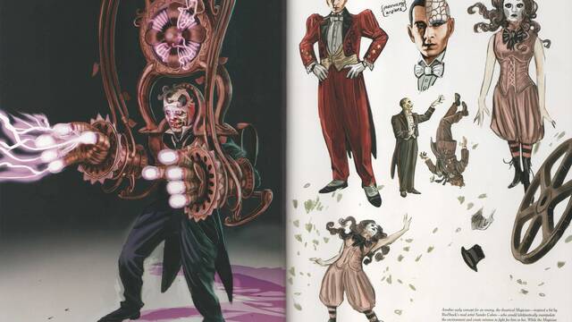 Bioshock Infinite - Ilustraciones de los enemigos descartados - El mago descartado