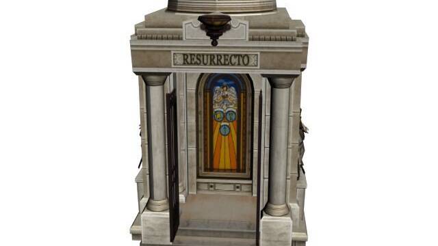 Bioshock Infinite - Otros elementos descartados - La tumba Resurrecto, sustituto de las Vitacámaras