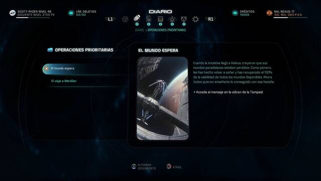 Mass Effect Andromeda El mundo espera - Inicio
