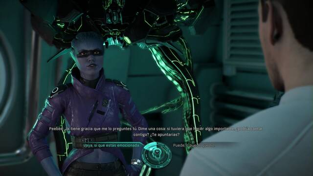 Mass Effect Andromeda Peebee proyecto secreto - Hablar con Peebee