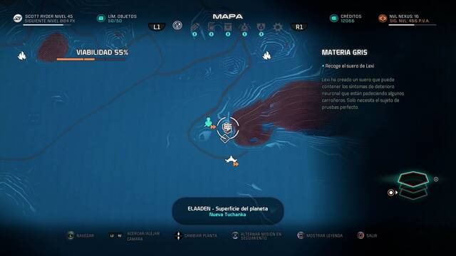 Mass Effect Andromeda Materia gris - Inicio de la misión