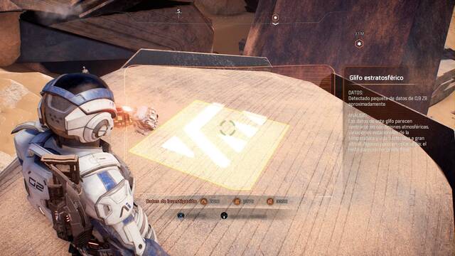 Mass Effect Andromeda Domar un desierto - Glifo