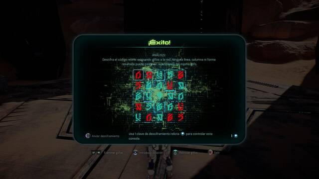 Mass Effect Andromeda Domar un desierto - Solución al puzle