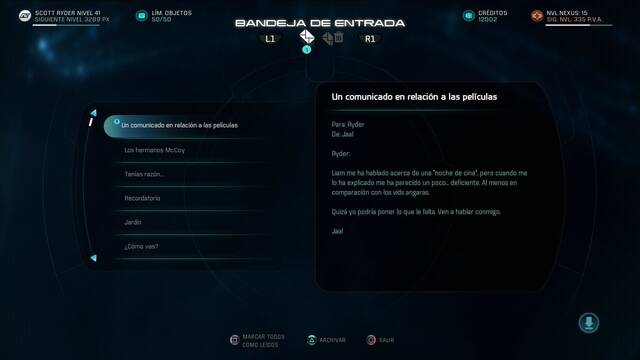 Mass Effect Andromeda Liam Kosta; mundos donde asentarse - Correo