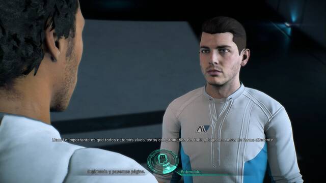 Mass Effect Andromeda Liam Kosta; mundos donde asentarse - Hablar con Liam