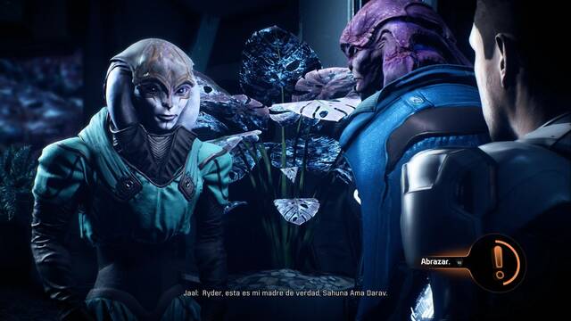 Mass Effect Andromeda Jaal Ama Darav; ¿amigo o enemigo? - Abrazar a la madre