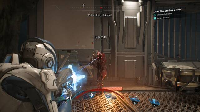 Mass Effect Andromeda Vetra Nyx, medios y fines - Avanzar por la prisión