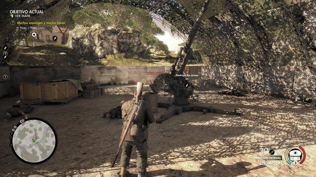 Sniper Elite 4 Monasterio de Abrunza - Artillera