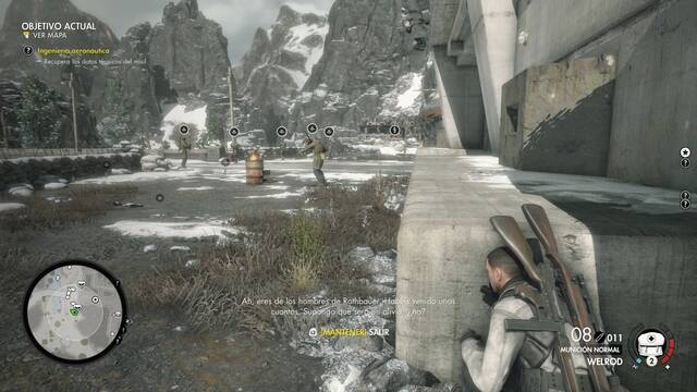 Sniper Elite 4 Fortaleza de Allagra - ltimas cartas 1 y 2