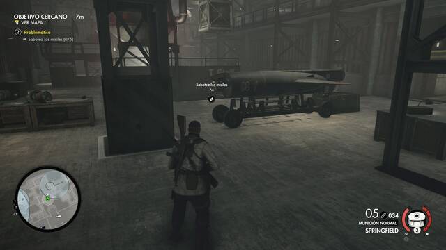 Sniper Elite 4 Fortaleza de Allagra - Misil