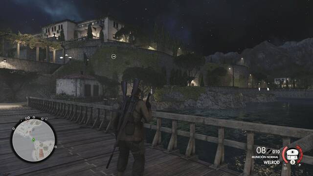 Sniper Elite 4 Mansión de Giovi Fiorini - Puente