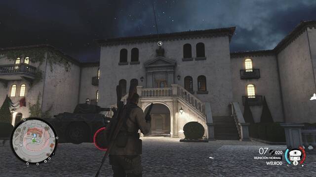 Sniper Elite 4 Mansión de Giovi Fiorini - Águila de piedra 1