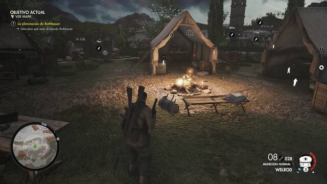 Sniper Elite 4 Mansión de Giovi Fiorini - Cartas a la familia 3 y Torreta