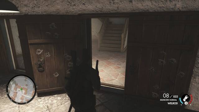 Sniper Elite 4 Mansión de Giovi Fiorini - Trampa