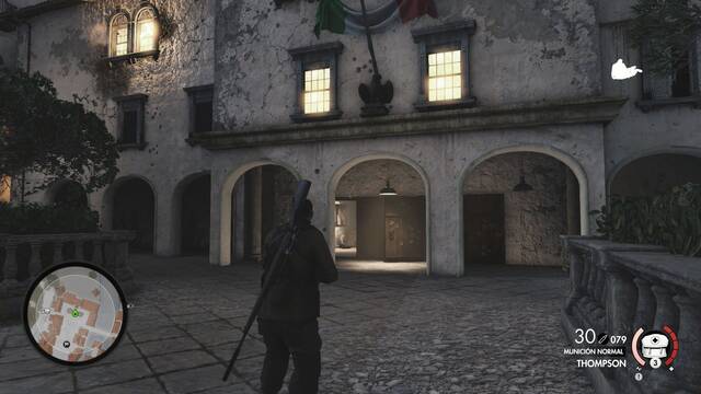 Sniper Elite 4 Mansión de Giovi Fiorini - Águila de piedra 3