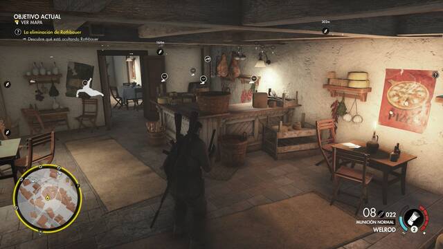 Sniper Elite 4 Mansión de Giovi Fiorini - Cartas de la familia 2