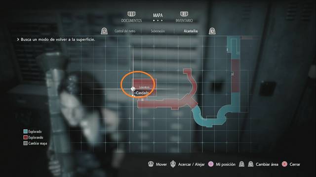 Resident Evil 3 Remake - Candados de Alcantarillas y Zona en obras - Candado #01 (Alcantarillas)