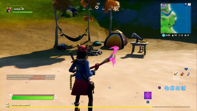 Fortnite Battle Royale - Campamentos costeros de Skye - Campamento en H2 H3