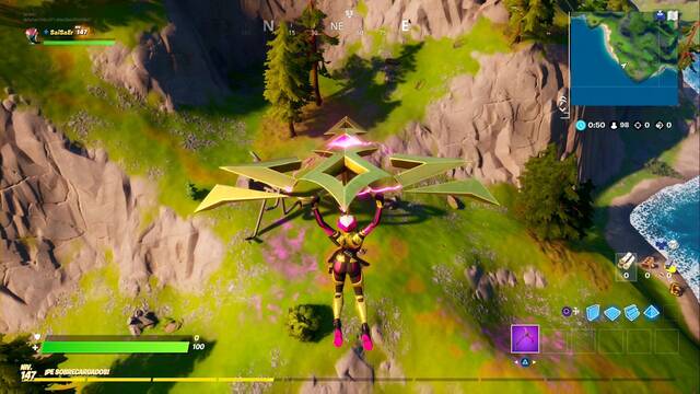 Fortnite Battle Royale - Dónde encontrar llaves inglesas doradas - En D8