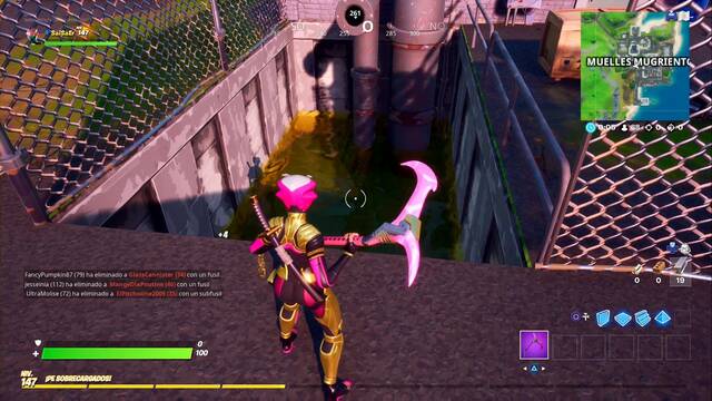 Fortnite Battle Royale - Dónde encontrar llaves inglesas doradas - En H4