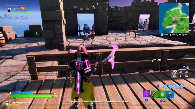 Fortnite Battle Royale - Gnomos en Acampamiento Abadejo y Fortn Ruinoso - En la muralla norte, junto al caon