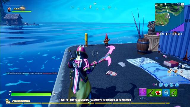 Fortnite Battle Royale - Gnomos en Acampamiento Abadejo y Fortn Ruinoso - Al este, en el muelle
