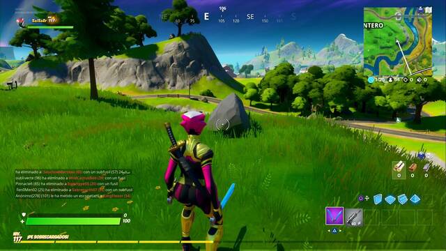 Fortnite Battle Royale - Ubicacion de las espadas de Skye - En E3