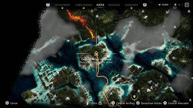 Capturas Aereas - Horizon Forbidden West Orillas Ardientes - Captura aerea noroeste