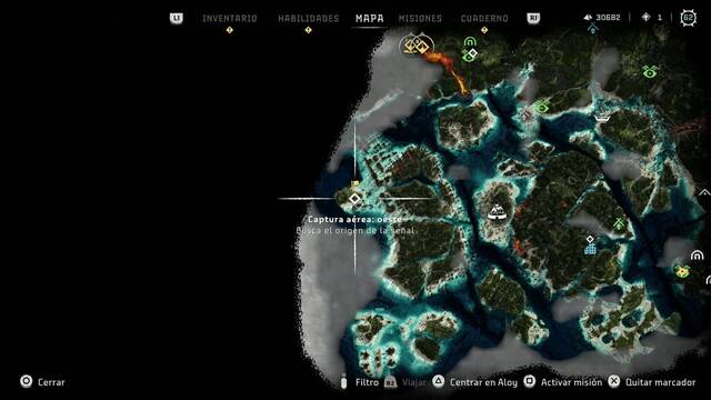 Capturas Aereas - Horizon Forbidden West Orillas Ardientes - Captura aerea oeste