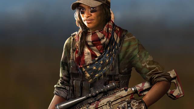 Far Cry 5 acompañantes - Grace Armstrong, experta francotiradora