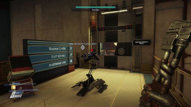 Prey - Un espejo a la oscuridad - Teleconferencing Center y Torreta