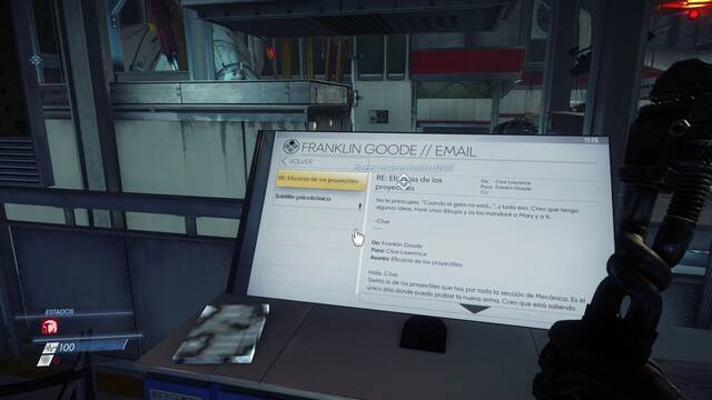 Prey - Un espejo a la oscuridad - Correos electrónicos 53 54