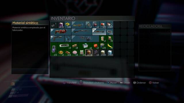 Prey - Duplicar objetos - Materiales sintticos, Materiales orgnicos, Materiales minerales o Materiales exticos