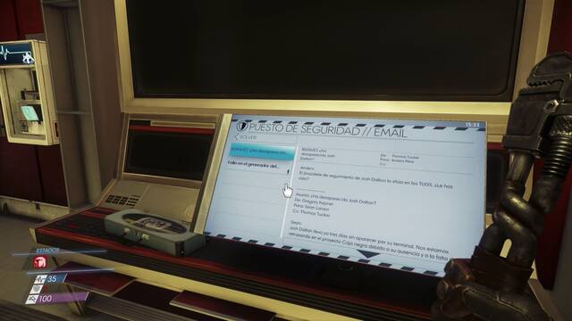 Prey - El camino hacia Arboreto - Correos electrónicos 82 83 y Kit de mejora de armas