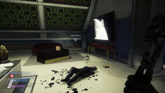 Prey - El camino hacia Arboreto - Cadáver de Cory Richard y Pistola con silenciador