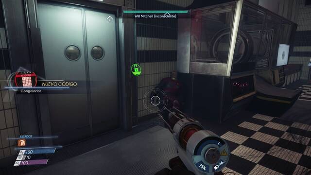 Prey - Camarotes - Will Mitchell insconsciente, Código, Neuromods 62 63 y Tarjeta de acceso a la Cocina