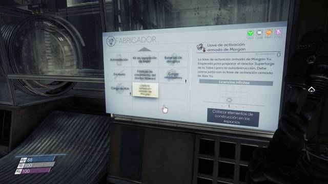 Prey - Archivos - Crear la Llave de activación armada de Morgan