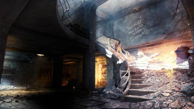 Call of Duty Black Ops III: Zombies Chronicles - Nacht der Untoten (Call of Duty: World at War) Un aerdromo abandonado suspendido en el espacio.