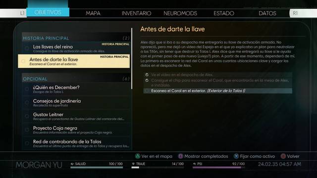 Prey - Las llaves del reino - Misión