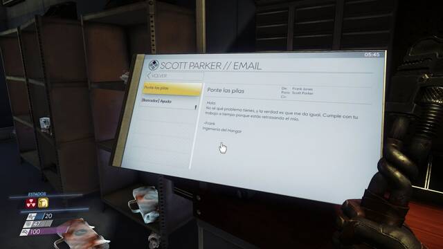 Prey - Descubrir el plan de Dahl - Correos electrónicos 129 130