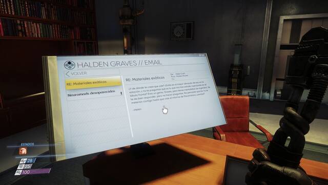 Prey - Incapacitar a Dahl - Correos electrónicos 133 134