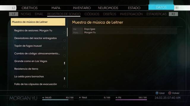 Prey - Incapacitar a Dahl - TranScribe Muestra de música de Leitner