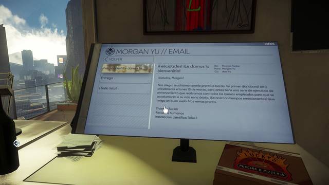 Prey - Primer día en el trabajo - Correos electrónicos 1 3