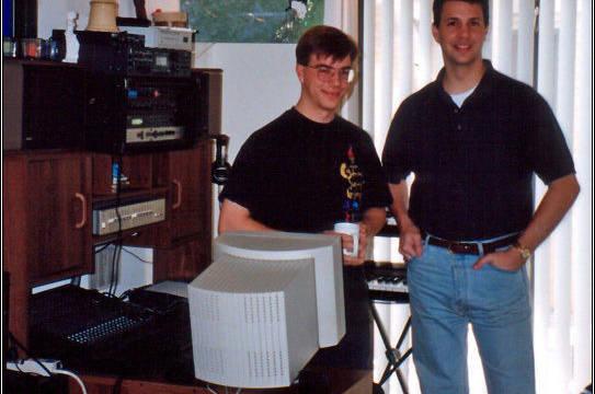 Stephen Rippy, David Rippy y Kevin McMullan durante sus años en Ensemble Studios -