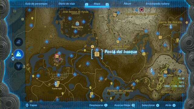 Postas de la misión Los rumores sobre Zelda - Posta del bosque