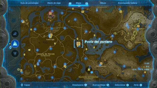 Postas de la misión Los rumores sobre Zelda - Posta del pantano