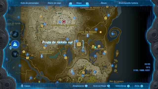 Postas de la misión Los rumores sobre Zelda - Posta de Akkala sur