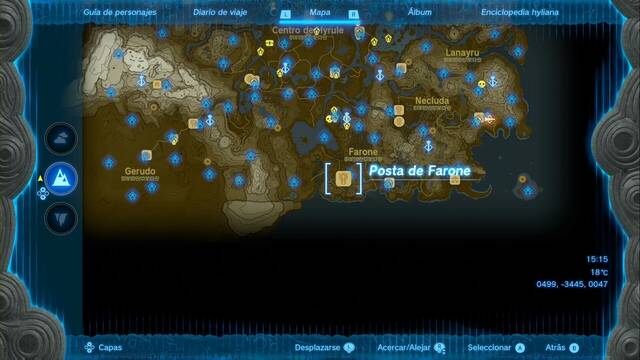 Postas de la misión Los rumores sobre Zelda - Posta de Farone